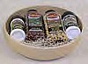 9" Agatized Popcorn Wood Bowl Gift Set